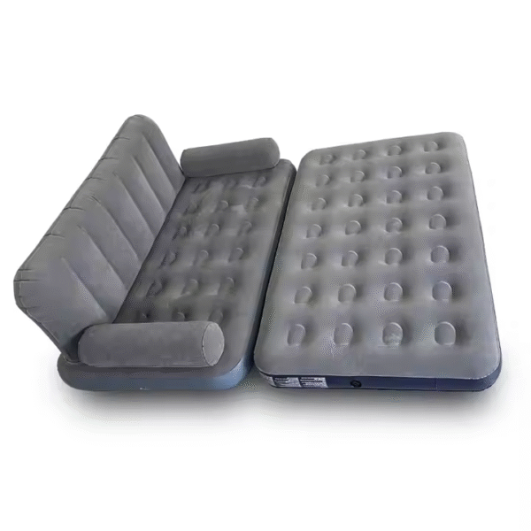 Durable and Comfortable Air Mattress Couch Bed Inflatable Portable Sofa With Armrests - Image 4