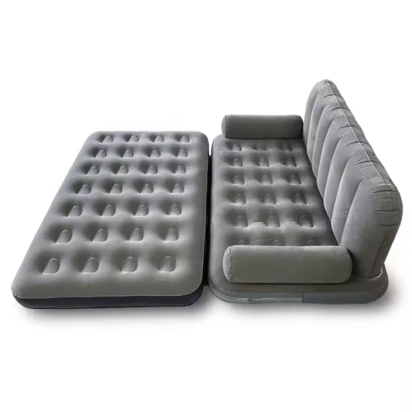 Durable and Comfortable Air Mattress Couch Bed Inflatable Portable Sofa With Armrests - Image 2