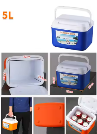 Portable Picnic Beer Can Insulated Ice Cooler Box Drinking Plastic Insulation Large Mini Outdoor 5L, 8L, 13L, 26L, 33L ,38L, 45L - Image 3