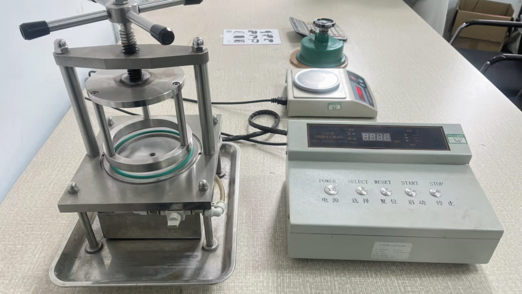 38af600933fe04b11732fdb8e0a6daa5 Fabric Hydrostatic Tester