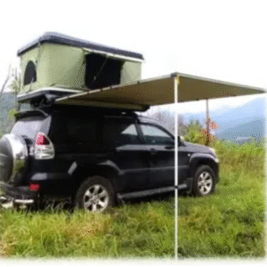 Telescopic Aluminum Hard Shell Aluminium Roof Top Tent for 2-3 People Family Activity