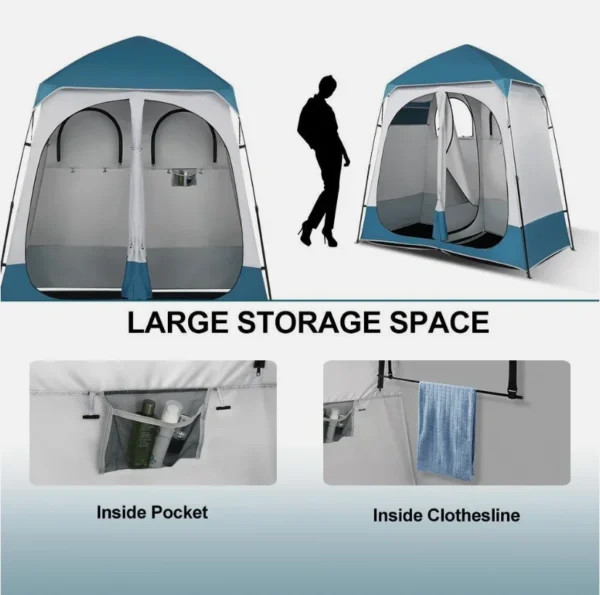 Outdoor Shower Tent Changing Room Privacy Portable Camping Shelters - Image 5