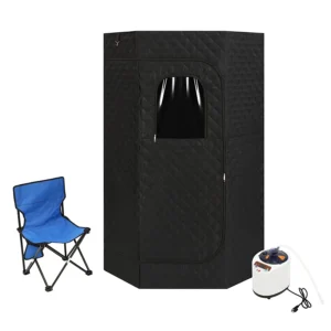 Indoor Outdoor Portable Personal Full Body Spa Steam Shower Tent for Home Sauna Room