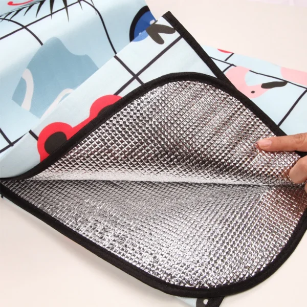 Waterproof Foldable Outdoor Picnic Blankets Picnic Mat for Beach Camping Grass - Image 4