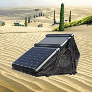 Maximum 300kgs Car Roof Top Tent with Solar Power Powered Panel Roof Tents Aluminum Honeycomb Board Inflatable Rooftop