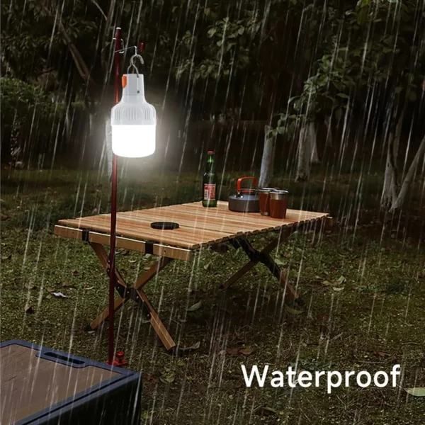 Outdoor USB Rechargeable LED Lamp Bulbs 60W Emergency Light Hook Up Camping Fishing Portable Lantern Night Lights - Image 4