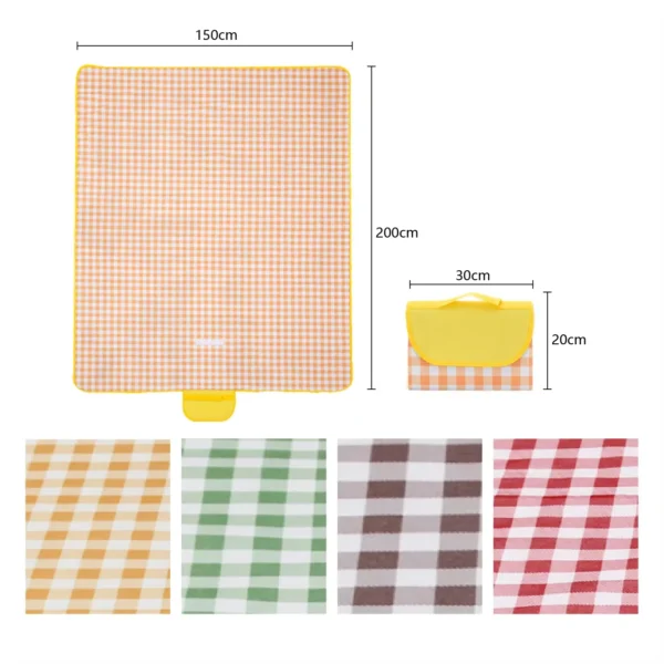 Portable Waterproof Picnic Mats Moisture-proof Mats for Spring Outings Outdoor Floor Mats for Picnics - Image 6