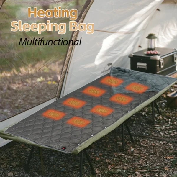 Portable Cordless Electric Blanket Wearable Outdoor 3 Heat Settings 10h Auto Shut-Off 5 Volt USB Over-Heat Protection Stocked - Image 5
