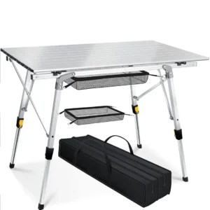 Outdoor Portable Lightweight Table Camping Picnic Folding Adjustable Camping Table