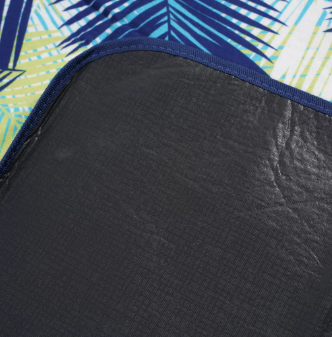 Fleece with PEVA backing+foam filling