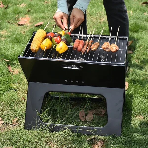 Portable Camping Charcoal BBQ Grill Outdoor Barbecue Grill for Camping - Image 5