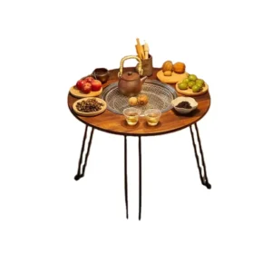 Foldable outdoor camping charcoal barbecue grill