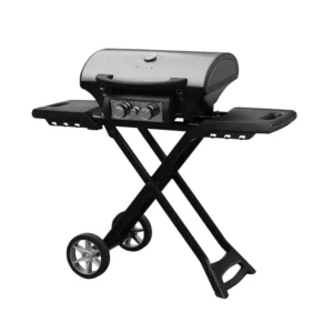 Garden Kitchen Customized Outdoor Smokeless BBQ Grill Outdoor Camping Folding Portable Stainless Steel Gas BBQ Grill