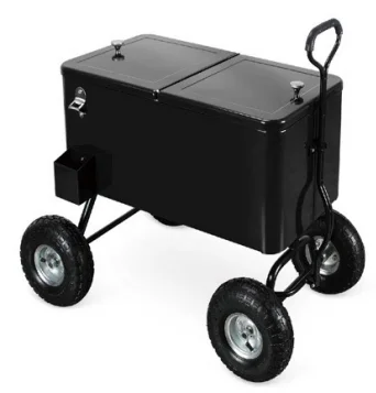 Wagon Beach Cart Rolling Patio Heavy Duty Outdoor Cooler Metal Cart Ice Food Custom Aluminum Foil Carton Packing Insulated Tray - Image 2